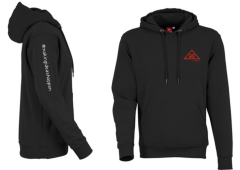 Hoody - schwarz, weiß, rot